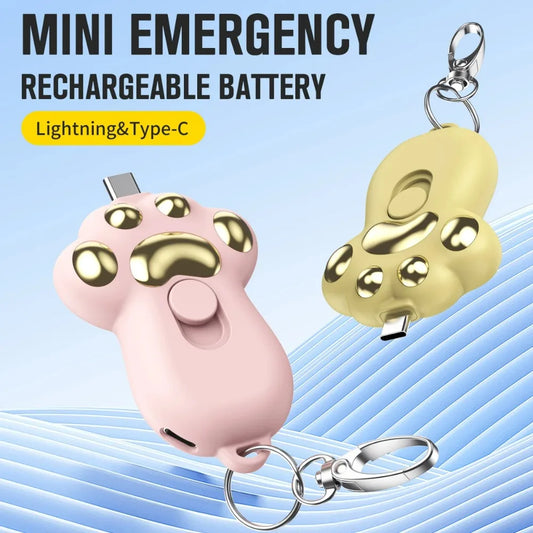 Portable Pocket Charger 2000mAh Power Banks Portable Charger Key Chain Emergency Power Bank for iPhone or Android