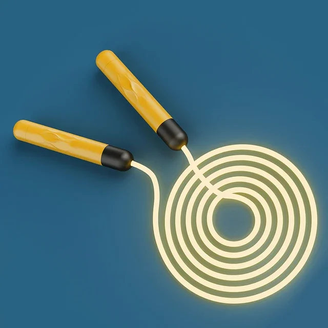 Fitness Adjustable Night Glowing LED Jump Rope - Portable Training Sports Equipment