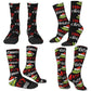 Pink Christmas-S-Green-S-Grinching Stockings Monster Trendy Socks Winter Anti Skid Socks Women Men Running High Quality Socks