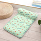 Summer Pet Cooling Mat Ice Silk Mat With Pillow Cushion Cat Dog Breathable Pad Sofa For Small Medium Dogs Cool Sleep Mats