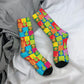 Novelty Christmas-S-Green-S-Grinching Socks Men's Women's Fashion Socks Spring Summer Autumn Winter Middle Tube Socks Gift