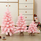 Artificial Pink Desktop Flocking Christmas Tree - 3 Height Options