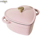 Beautiful 2-Quart Cast Iron Heart Dutch Oven, Pink Champagne, Drew Barrymore