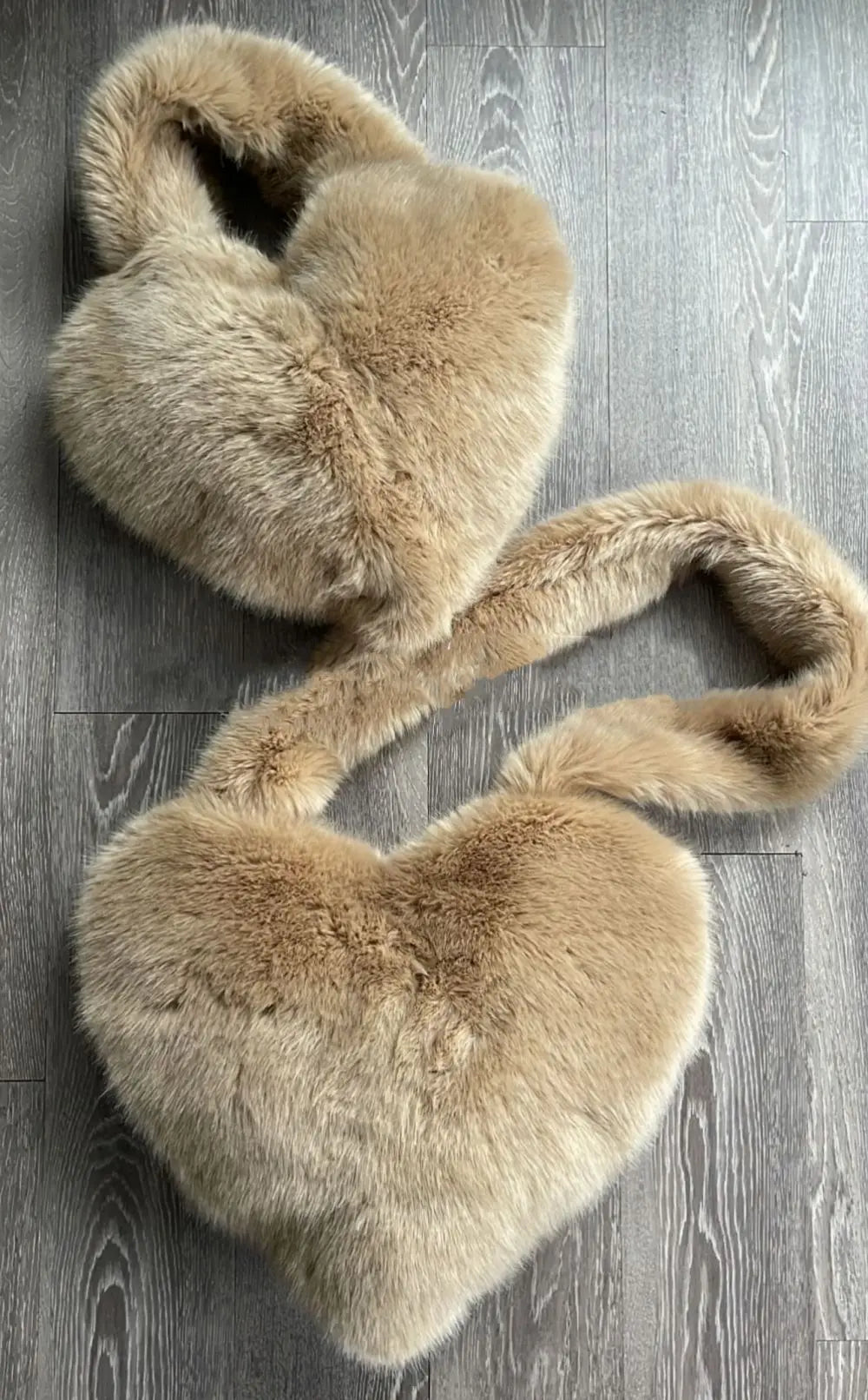 Love Heart Female Pink Plush Handbags Large Capacity Women's Faux Fur Crossbody Bag Tote Y2k Hot Girls Fluffy Shoulder Bags