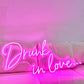 Neon LED Sign Drunk In Love Neon Decor Lamp for Bar Party Neon Lighting Signs Wedding Room Birthday Decoration Wall Night Lights