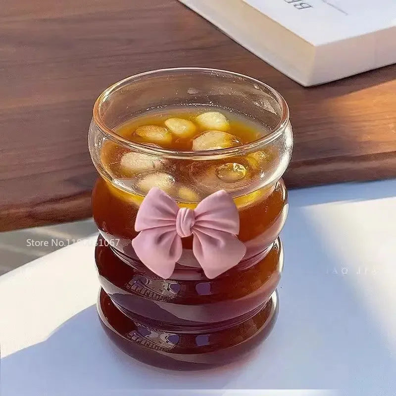 Bow Knot Kawaii Princess Glass Mug