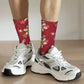 Novelty Christmas-S-Green-S-Grinching Socks Men's Women's Fashion Socks Spring Summer Autumn Winter Middle Tube Socks Gift