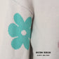 Spell Color Flower Round Collar Pullover Knitted Sweater