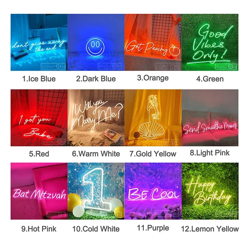 Neon LED Sign Drunk In Love Neon Decor Lamp for Bar Party Neon Lighting Signs Wedding Room Birthday Decoration Wall Night Lights