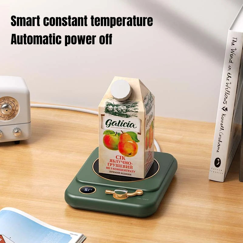 Coffee Cup Warmer Electric Mug Heater Constant Temperature 3 Gear Settings Keep Milk Tea Warm Auto-off Heating Coaster for Home