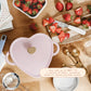 Beautiful 2-Quart Cast Iron Heart Dutch Oven, Pink Champagne, Drew Barrymore
