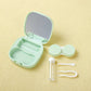 Heart Contact Lens Case with Mirror Mini Lovely Eyes Care Contact Lens Container Box Travel Kits Eyewear Accessories Organizer
