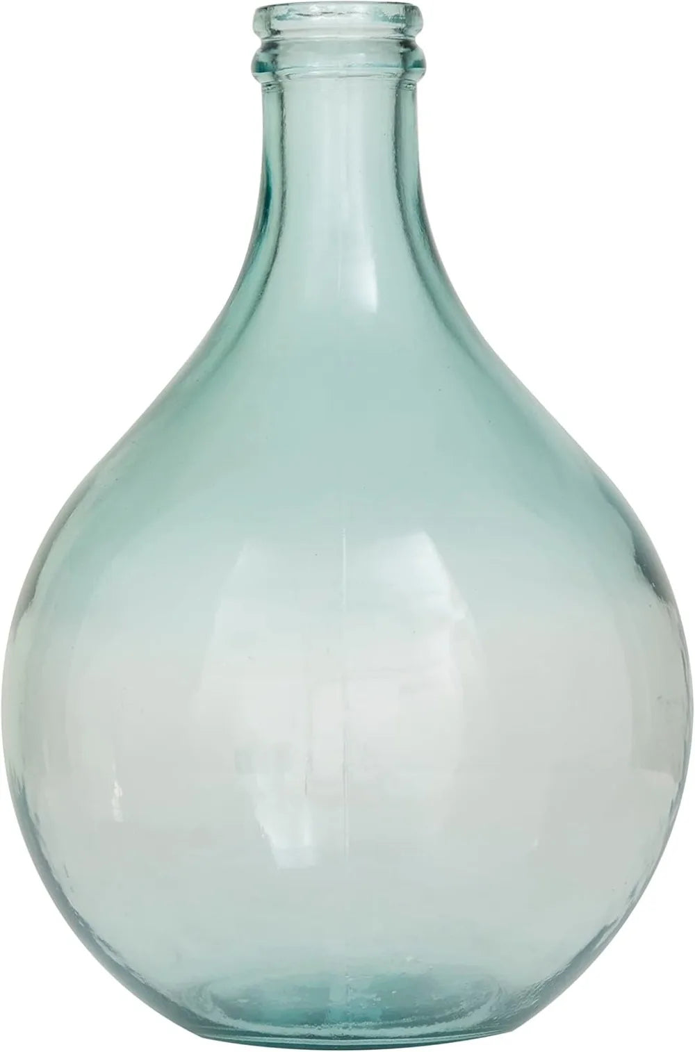 Deco 79 Recycled Glass Handmade Decorative Vase Spanish Bottle Centerpiece Vase, Flower Vase for Home 11" x 11" x 17"