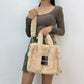 Faux Fur Ladies Tote Bag