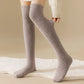 Thick Over The Knee Long Socks Breathable Warm Sweat-Absorbent Soft Fleece Knee-High Stockings