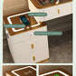 Multifunction Wireless Charging Princess Dressing Table Convertible Bedroom Smart Makeup Vanity With LED Mirror