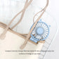 Handheld Fan Portable Mini USB Rechargeable Desk with Base Eyelash Air Conditioner Mute Cooler for Women Kids Outdoor Office
