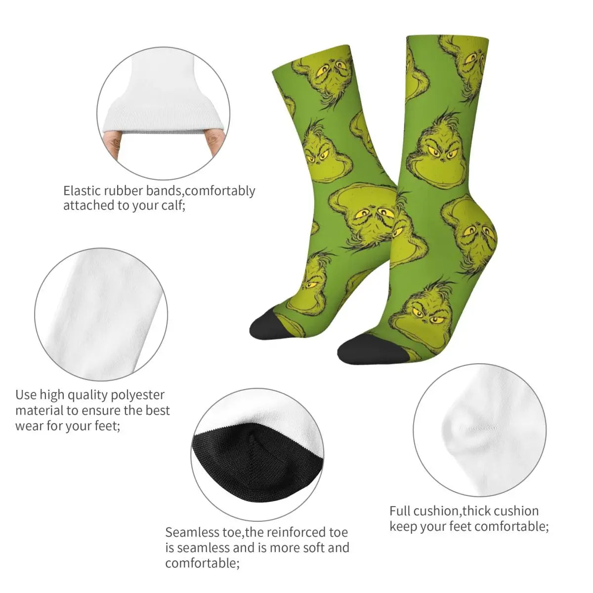 Christmas Men's Grinch Socks