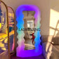 Full Body Fitness Pink Luminous Floor Mirror
