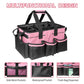 Pink Tool Bag with Pockets Cleaning Toolbag Storage Waterproof Wear-Resistant Large Capacity Oxford Cloth Tools Organizer