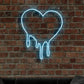 Custom Heart Neon Sign Confession for Love Wedding LED  Luminous Lights Room Party Arylic Personalized Wall Mural Gift Signs